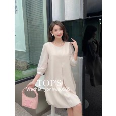 레이스 소매 원피스