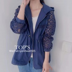 허리끈 후드 바람막이