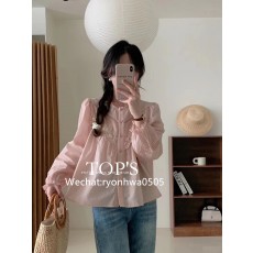 레이스 블라우스