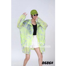 그라데이션 롱 바람막이