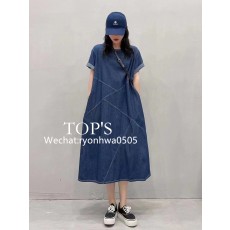 데님반팔 원피스