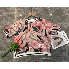 베르사체풍 나염 반팔